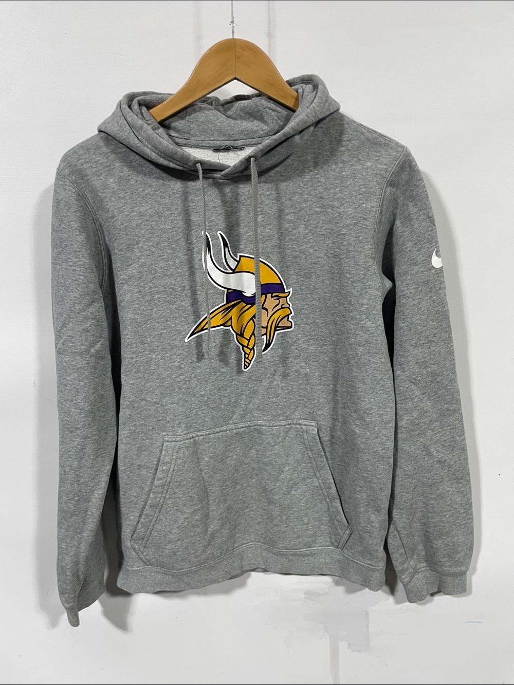 Nike Gray Minnesota Vikings Hoodie with Team Logo